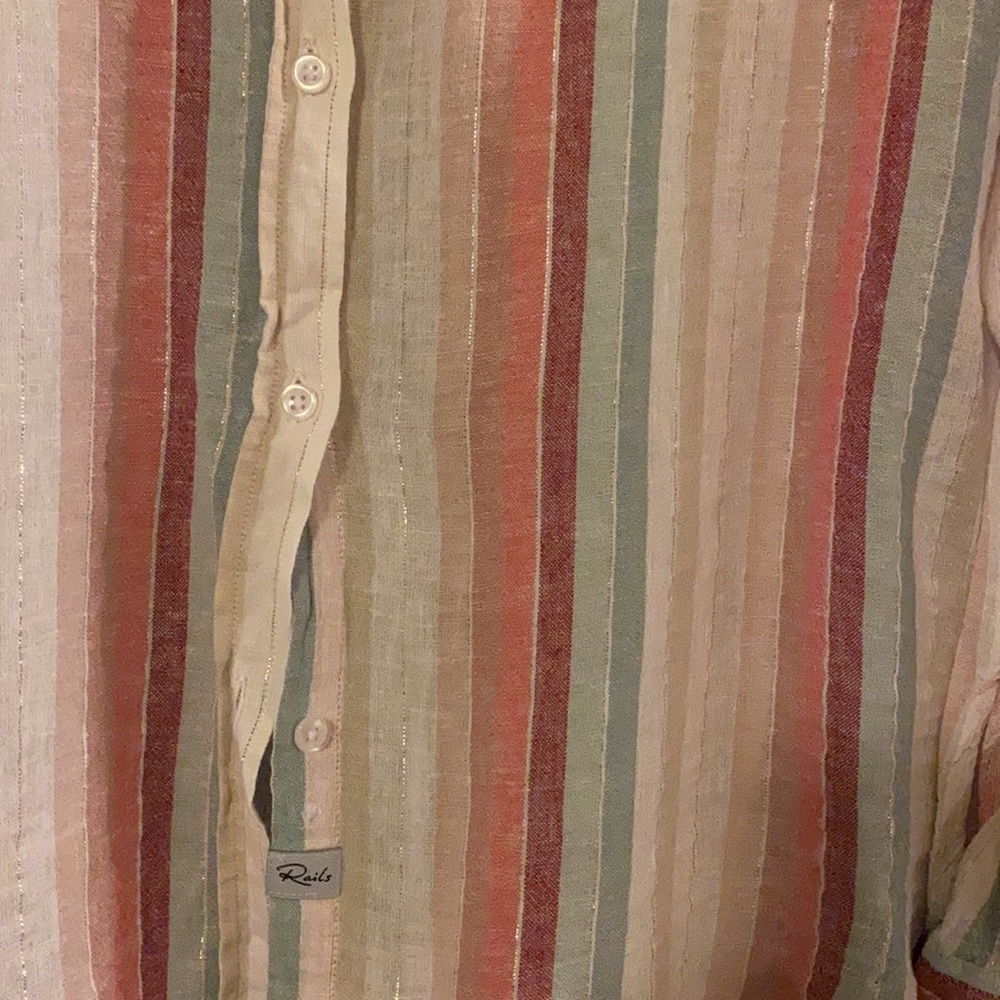 Rails Button-Up With Shimmer - image 4